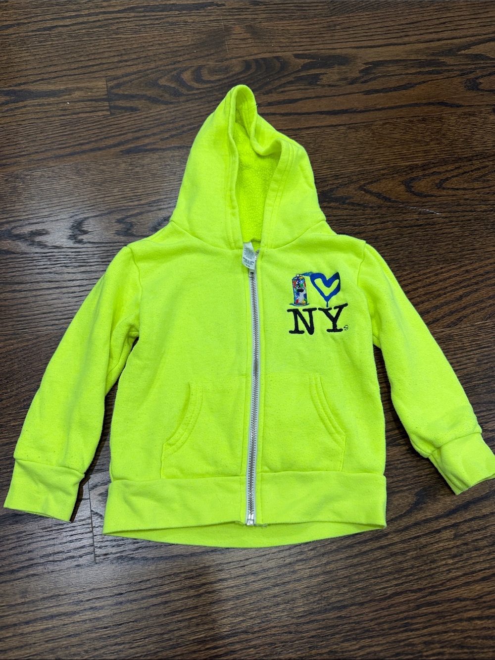 Neon Yellow Spray Paint Heart NY